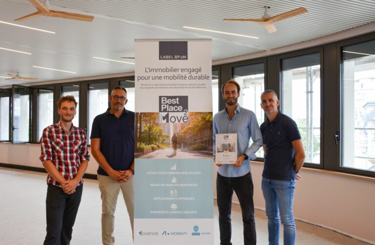Remise du label BP2M niveau Gold pour l’immeuble PiXEL de Relyens à Lyon