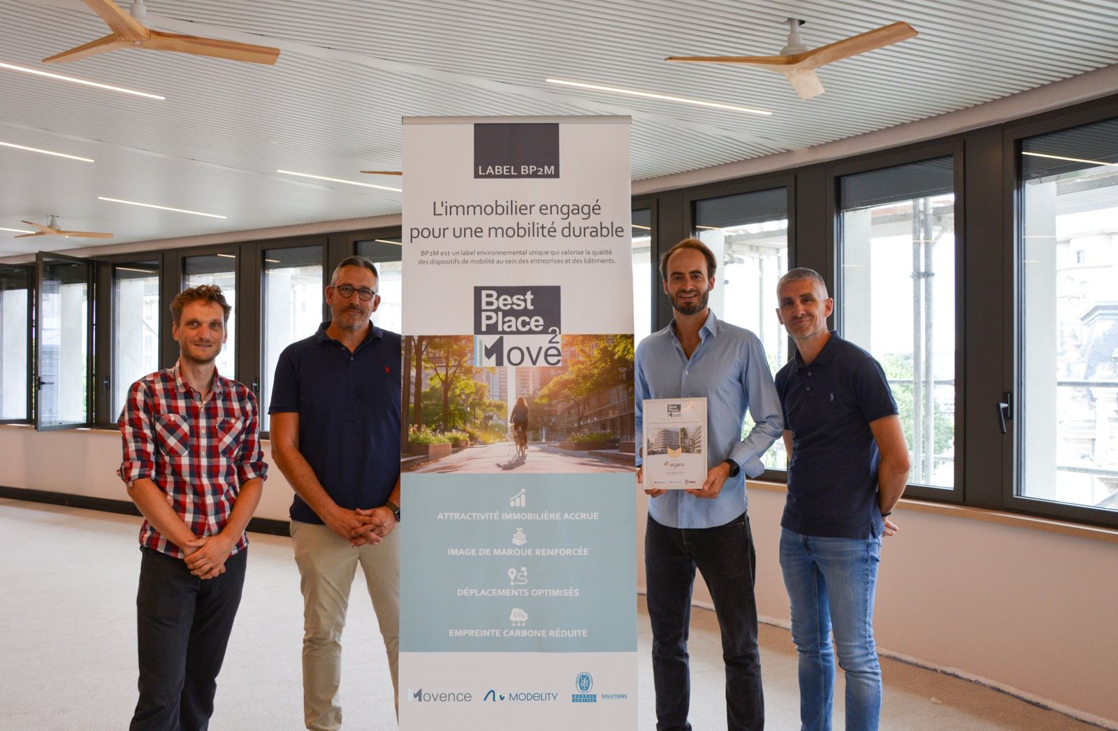 Remise du label BP2M niveau Gold pour l’immeuble PiXEL de Relyens à Lyon